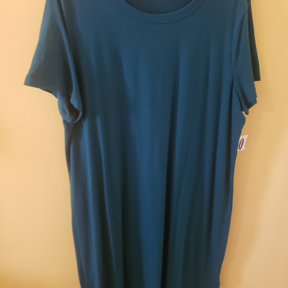 Old Navy T-shirt Dress XXL Dark Teal